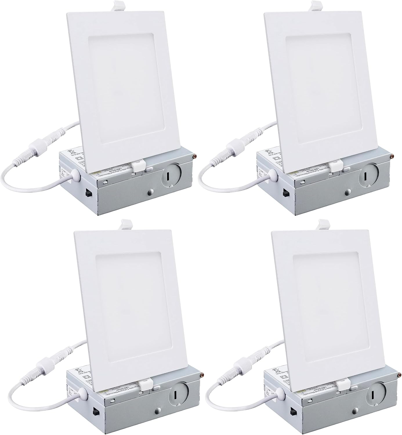 6 Inch Flat  Recessed LED Lighting, Downlight, 12 Watt 5CCT, 1100 Lumens