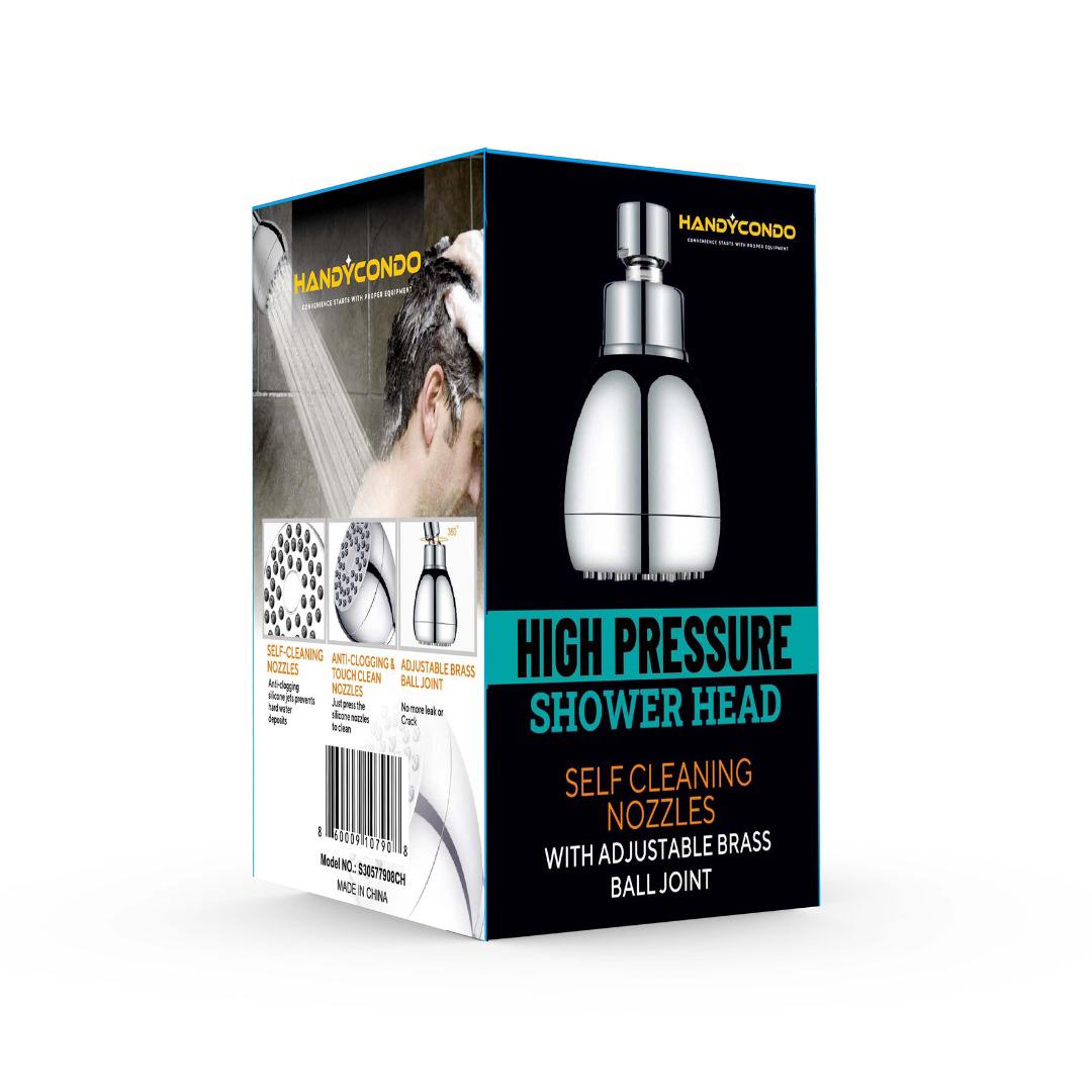 3-Inch High Pressure Shower Head - Chrome