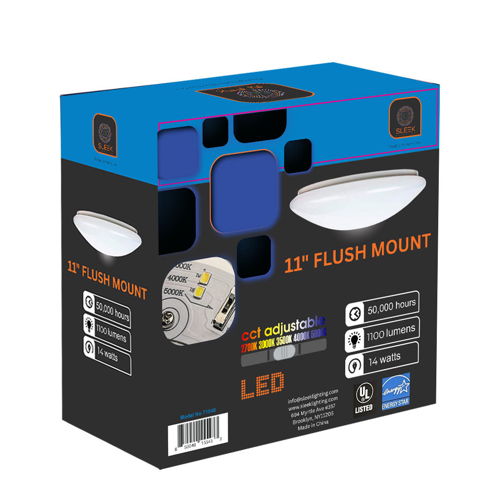 11-inch LED Mushroom Flush Mount Ceiling Light Fixture