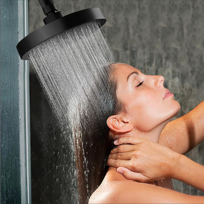 6-Inch High Pressure Shower Head - Matte Black