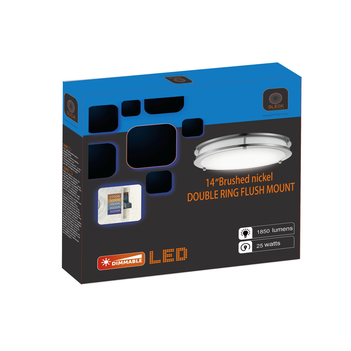 14-inch LED Flush Mount Ceiling Light Fixture