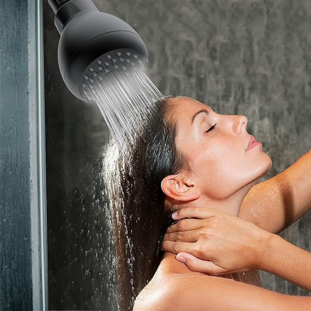 3-Inch High Pressure Shower Head - Matte Black