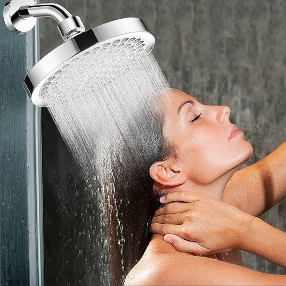 6-Inch High Pressure Shower Head - Chrome