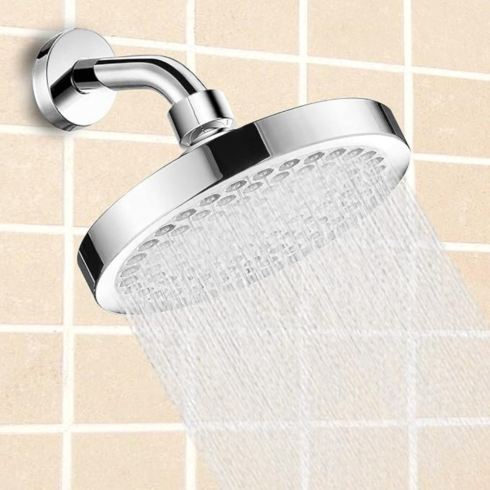 6-Inch High Pressure Shower Head - Chrome