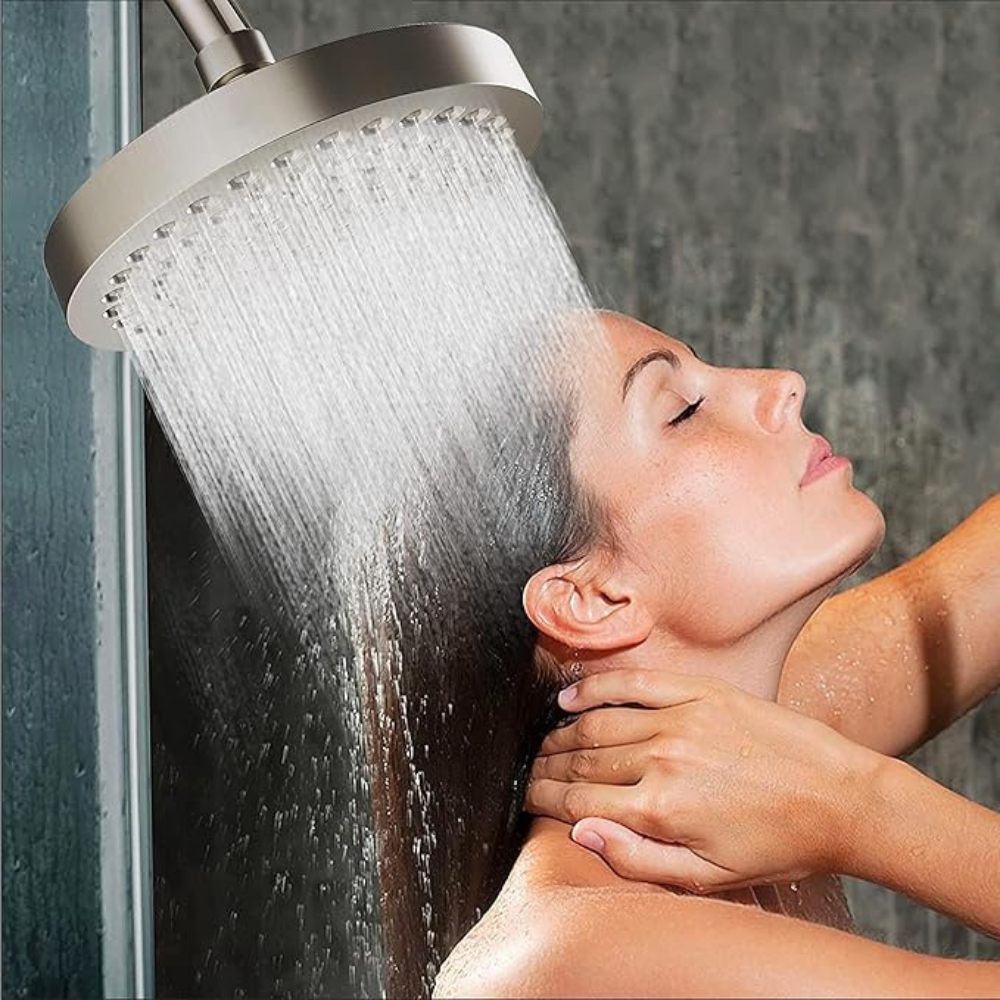 6-Inch High Pressure Shower Head - Brushed Nickel
