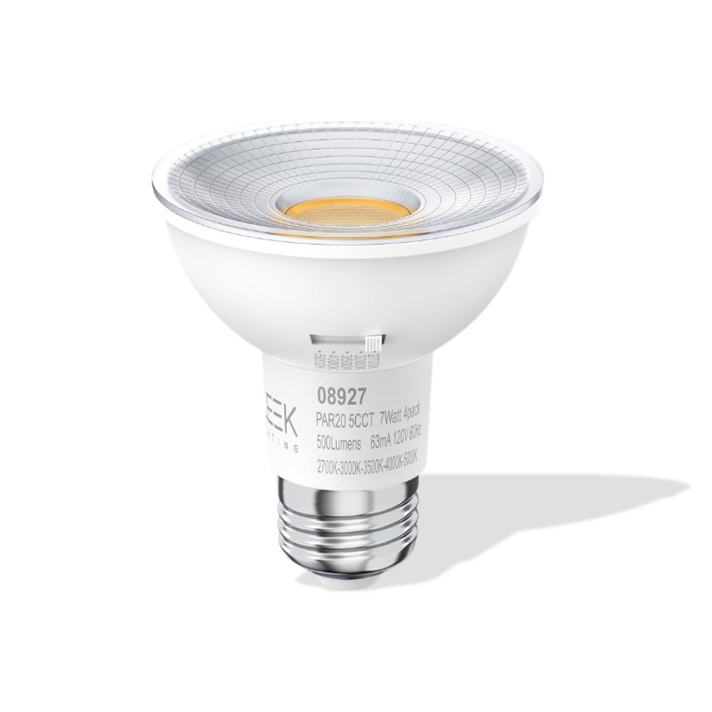 PAR20, 7 Watt, 50 Watt Equivalent, E26 Medium Base, 5 CCT / 4 Pack
