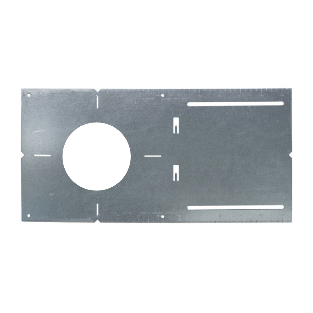 13" Mounting Plate with Round 4" (108mm) Hole - 24 Pack