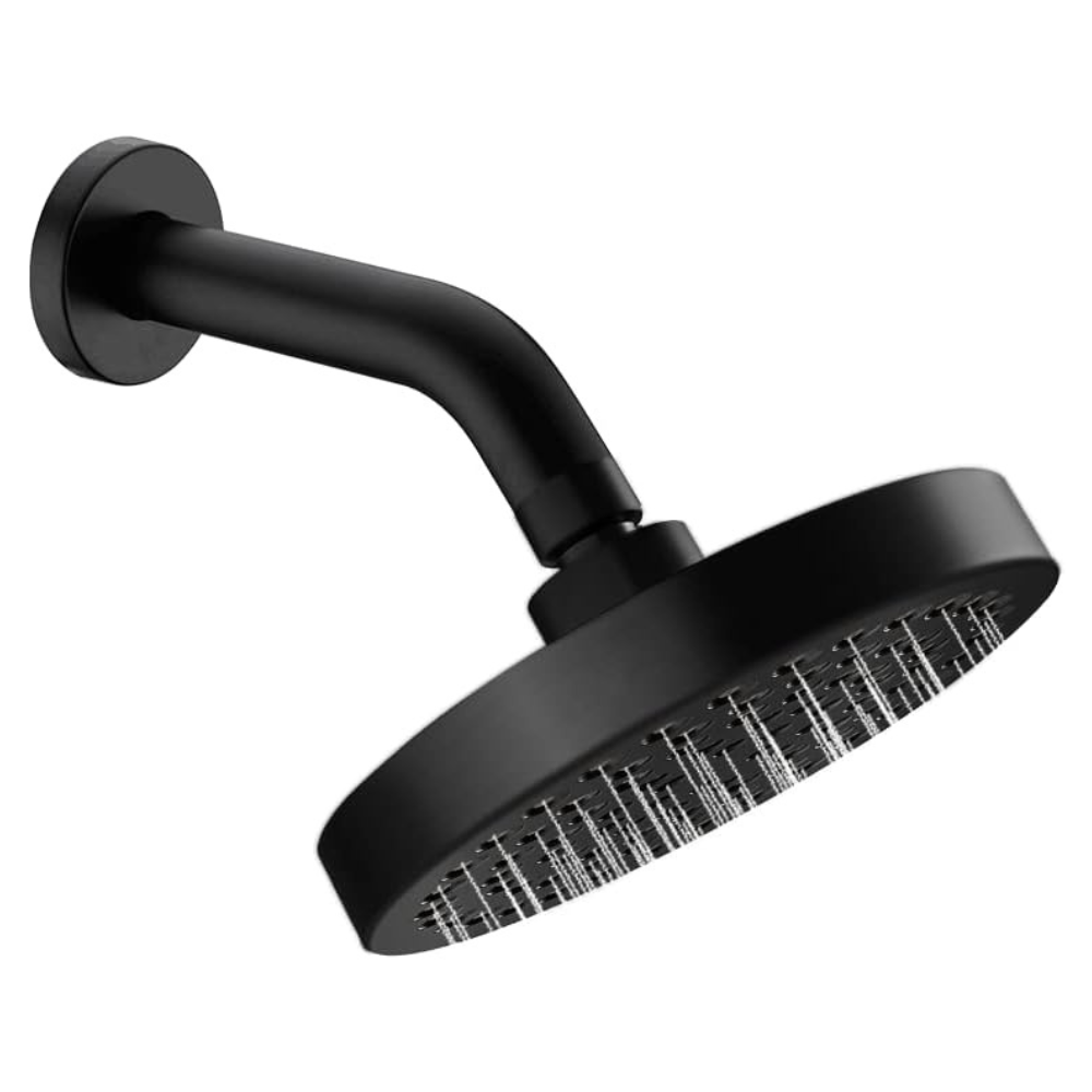 6-Inch High Pressure Shower Head - Matte Black