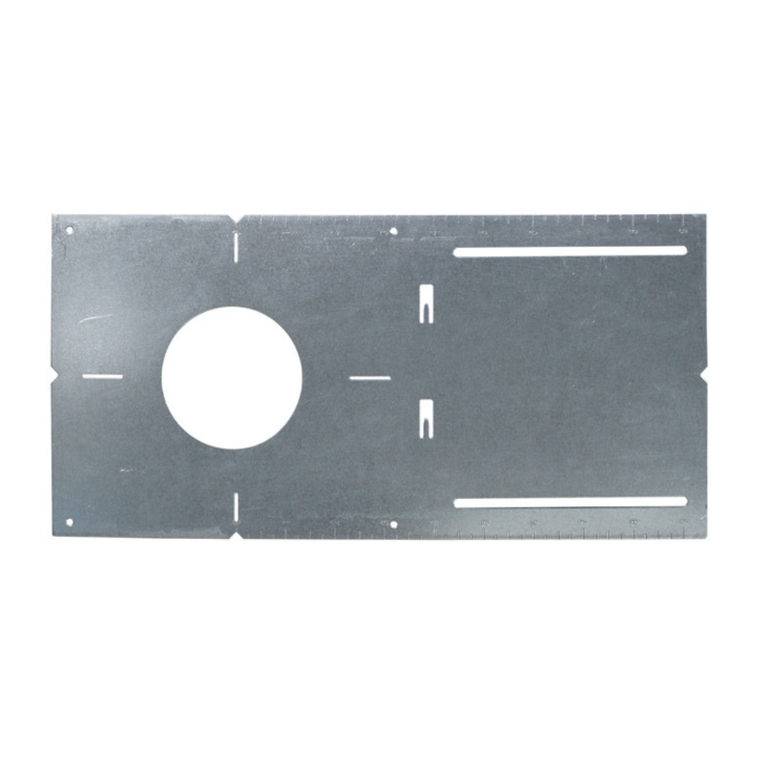 13" Mounting Plate with 3" (80mm) Round Hole - 24 Pack